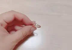 THE KISS ディズニープリンセス ベル ピンクゴールド シルバー リング