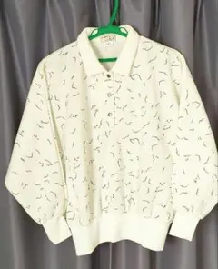 裏起毛レディース長袖トップス　ホワイト　М