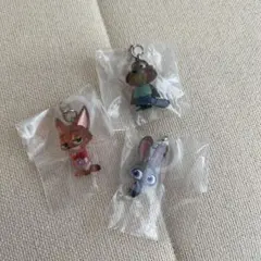 ズートピア　めじるしチャーム3個セット
