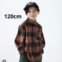 toosunday オンライン限定 120cm チェック柄ビッグネルシャツ