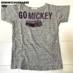 DENIM&DUNGAREEデニムアンドダンガリーGOMICKEYTシャツ120