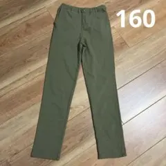 THE SHOP TK のびーる裏起毛パンツ 160cm カーキ