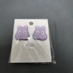 千と千尋の神隠し　刺繍アクセサリーシリーズ　イヤリング　坊ねずみ　新品のサムネイル