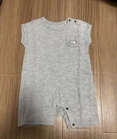 THE NORTH FACE グレー 半袖ロンパース80