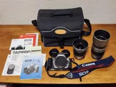 CanonEOSkiss フィルムカメラ　tamronレンズセット CANON EOS Kiss X9とTAMRONズームレンズ(18-400mm)の便利セット 一眼