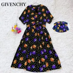 美品✨ジバンシー シルク100% 花柄 セットアップ ワンピース カーディガン