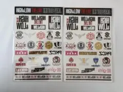 新品未開封　HiGH&LOW THE LIVE タトゥーシール 2点セット