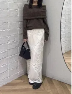 SLY VELOUR ロングスカート