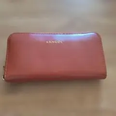 KANGOL ラウンドファスナー長財布 ブラウン