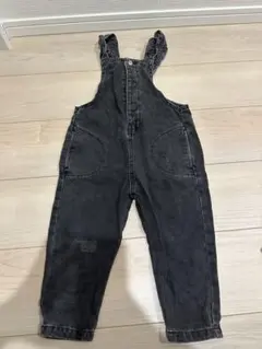 ZARA ブラックデニムオーバーオール 2-3歳用
