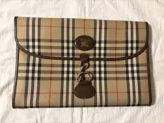 Burberry チェック柄 クラッチバッグ