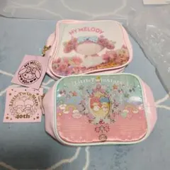 更に値下げしました！マイメロ／リトルツインスターズ　ポーチセット　40周年記念