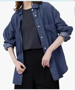 ROPE' PICNIC(ロペピクニック)テンセルデニム長袖シャツ レディース