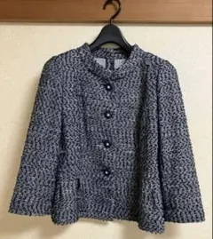 ユキトリイ　ノーカラージャケット サマーツイードのサムネイル