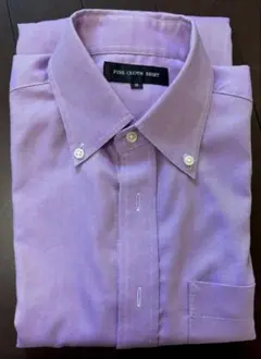 ボタンダウンシャツ S 薄紫