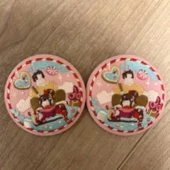 ディズニー刺繍缶バッジセット