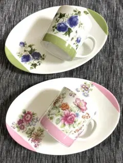 花柄カップ・セット