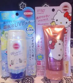 ハローキティ限定品☆クールSUNCUT☆日焼け止め新品未開封品 2点セットのサムネイル