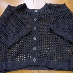 Té chichi メッシュカーディガン フリーサイズ 黒