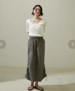 SALON adam et rope ロングスカート タイトスカート　グレーのサムネイル