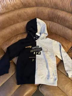 DIESEL グラフィックパーカー ブラック/グレー