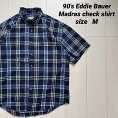90's Eddie Bauer S/S Madras check shirt