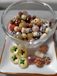 アソート ビーズセット 茶系ミックス