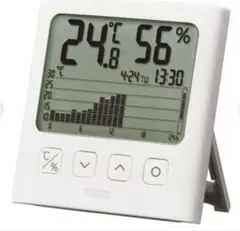 ホワイト TT-581 グラフ付きデジタル温湿度計 タニタ