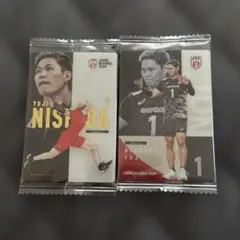 男子バレーボール日本代表 ツインウエハースカード 西田選手ハイキュー