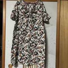 GLOBAL WORK 花柄ワンピース Lサイズのサムネイル