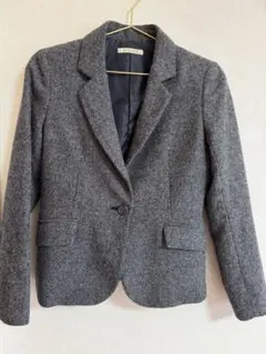 グレー ウール混紡 ジャケット サイズ38
