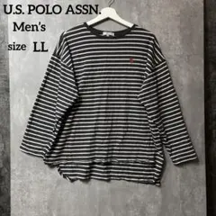 U.S. POLO ASSN. ボーダー ロンT LL 太ボーダー 刺繍ロゴのサムネイル
