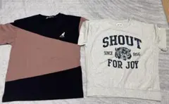 KANGOL バイカラートップスとTシャツ2枚セット