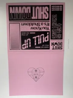 BLACKPINK デザインカード 封筒付き