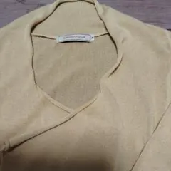 CROCODILE イエロー M七分袖カーディガン春、夏　お得☆のサムネイル