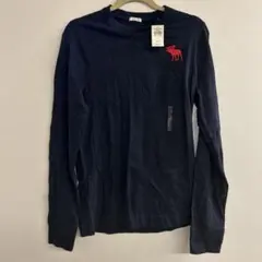 Abercrombie & Fitch ネイビー 長袖Tシャツ M 新品未使用