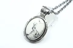 美品　ナバホ　P.A Smith　PAスミス　ホワイト　ターコイズ　ネックレス