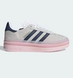 adidas Gazelle スニーカー グレー/ネイビー/ピンク