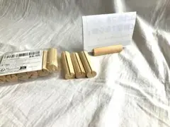 木製 円筒形 カードスタンド 6個セット