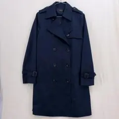 Reflect ネイビー トレンチコート　ベルト付き　11号