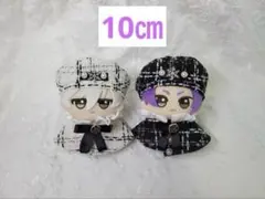 新品 10cm 着せ替え アンサンブル 帽子&ワンピース 2点 ぬい 服 黒のサムネイル