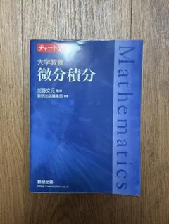チャート式 大学教養 微分積分 加藤文元 数研出版