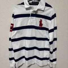 90s POLO RALPH LAUREN ラガーシャツ ボーダー ビッグポニー