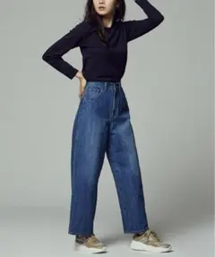 Right-on 和紙デニム パンツ