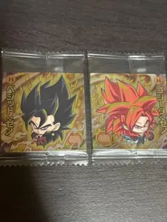 ドラゴンボールシールウエハース ゴジータ:ゼノ ベジット:ゼノ セット c245