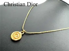ディオール CDロゴ サークル ネックレス 金色 刻印有