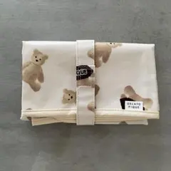 新品未使用　ジャラートピケ　おむつ替えシート　くま柄　テディベア