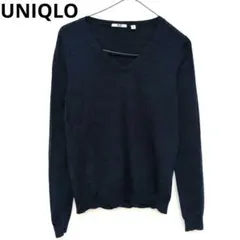 UNIQLO　ユニクロ　レディースVセーター　薄手　濃紺色　動きやすい