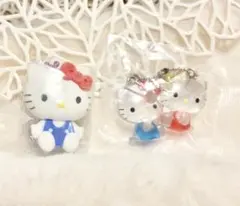 なかよし ドロップチャーム キティ ＆ ミミィ ふわわフロッキー2点セット