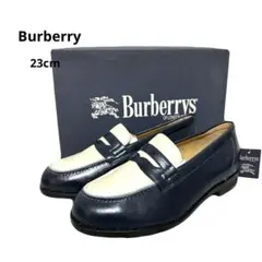 新品!激レアBurberry バーバリー23cm コインローファー レザーのサムネイル